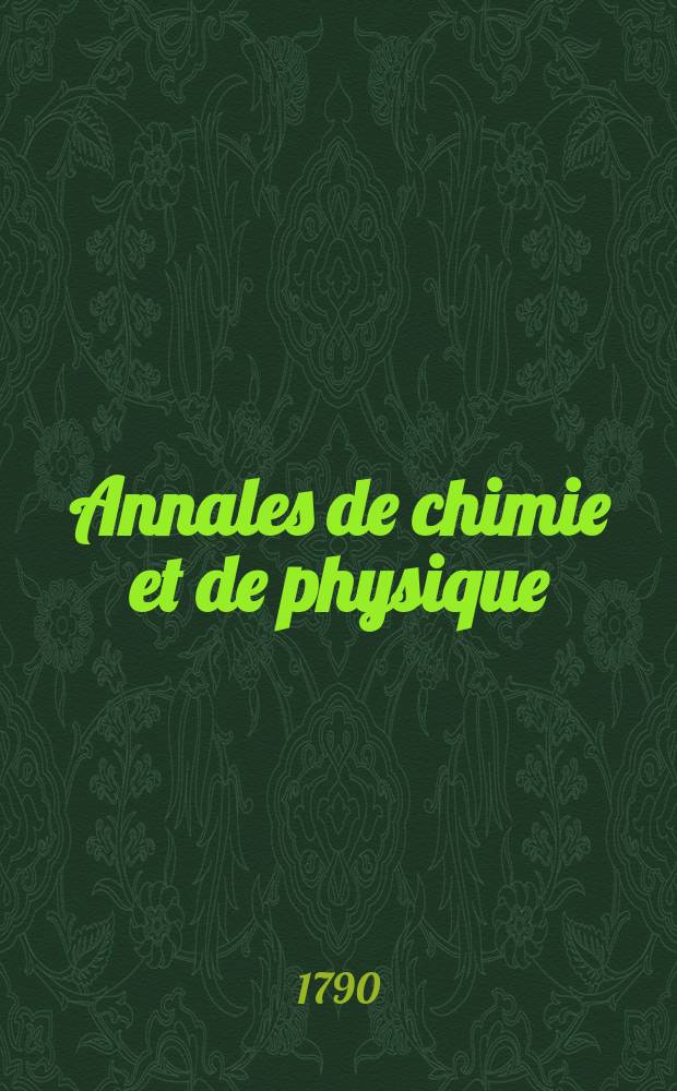 Annales de chimie et de physique