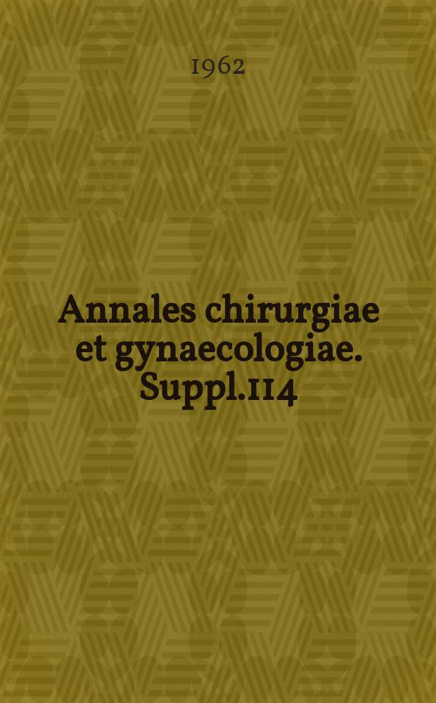 Annales chirurgiae et gynaecologiae. Suppl.114 : Staphylococcus areus in a maternity hospital