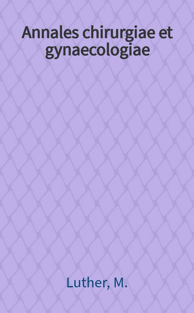 Annales chirurgiae et gynaecologiae : Treatment of chronic critical leg ischaemia