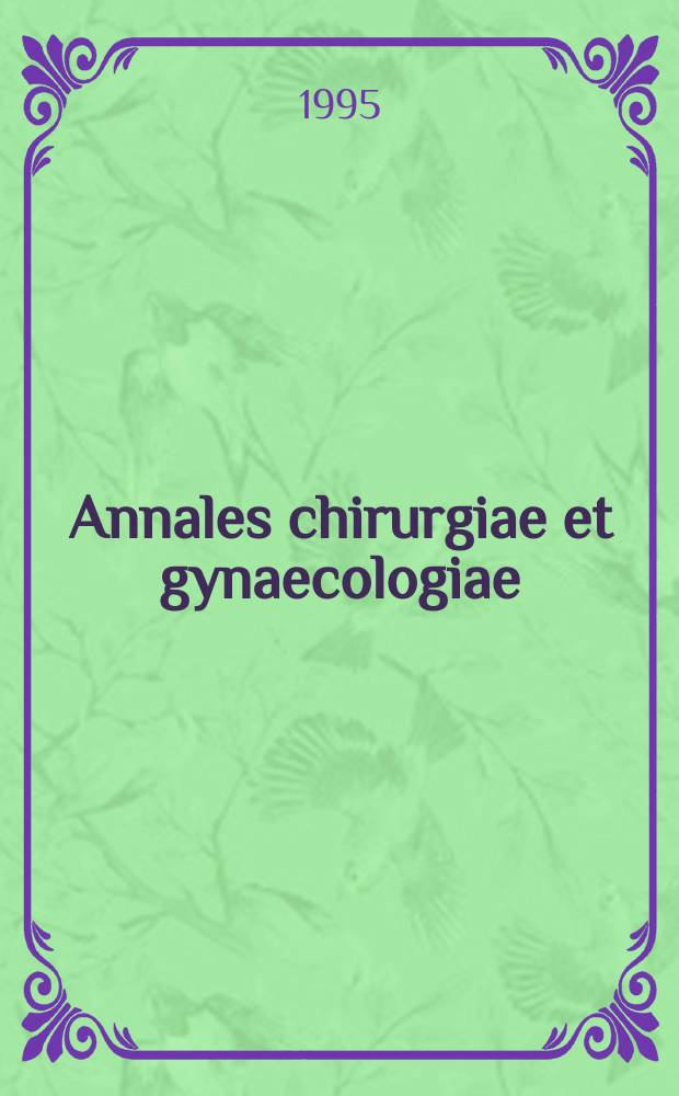 Annales chirurgiae et gynaecologiae : Surgical results of lumbar spinal stenosis