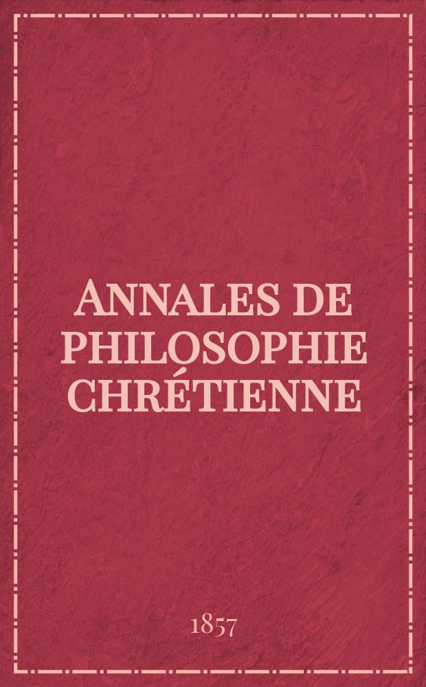 Annales de philosophie chrétienne : Recueil périodique. Année28 1857/1858, T.16(55), №96