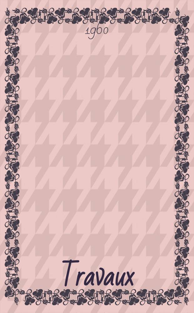 [Travaux]