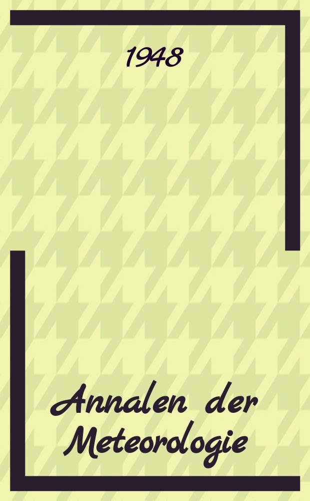 Annalen der Meteorologie