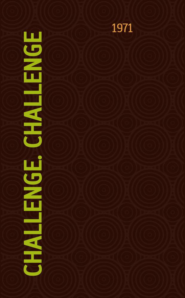 Challenge. Challenge