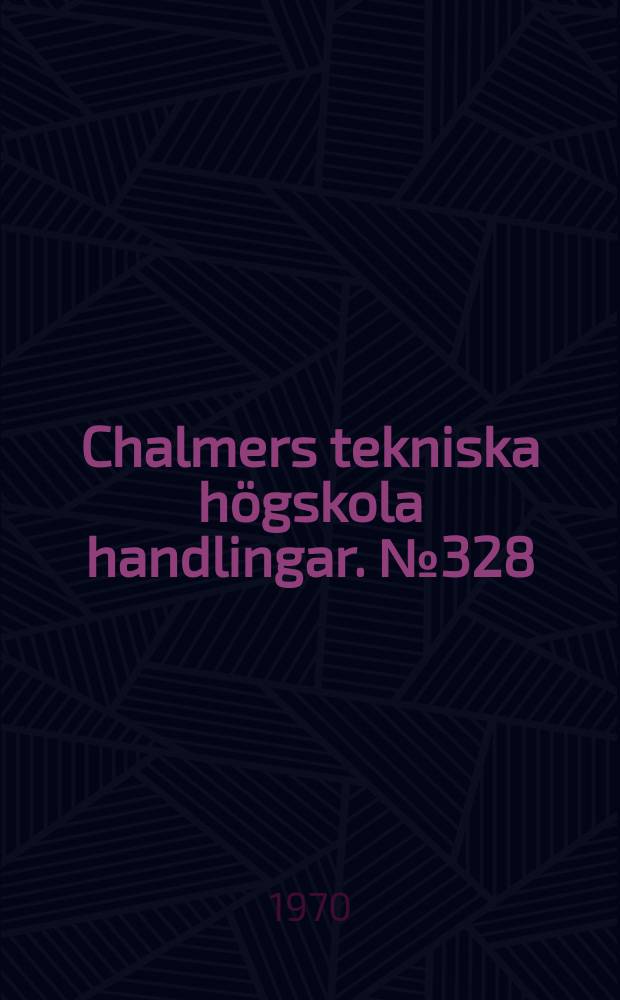 Chalmers tekniska högskola handlingar. №328 : The dependence of the frost resistance of the water - saturation and the super-cooling of highly water-saturated bricks