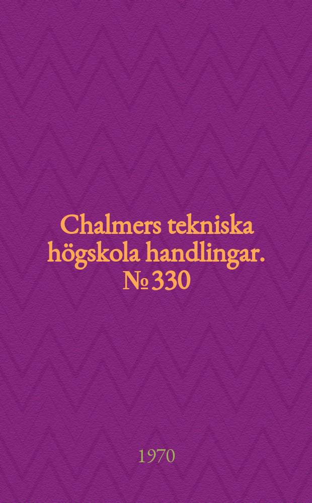 Chalmers tekniska högskola handlingar. №330 : Super - cooling of water in the pore system of bricks