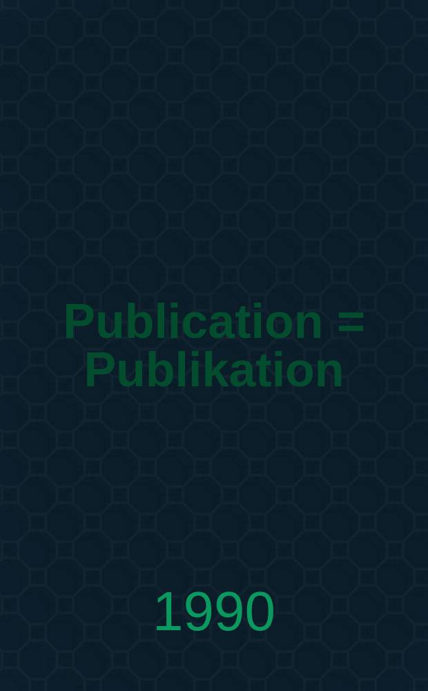 [Publication] = Publikation