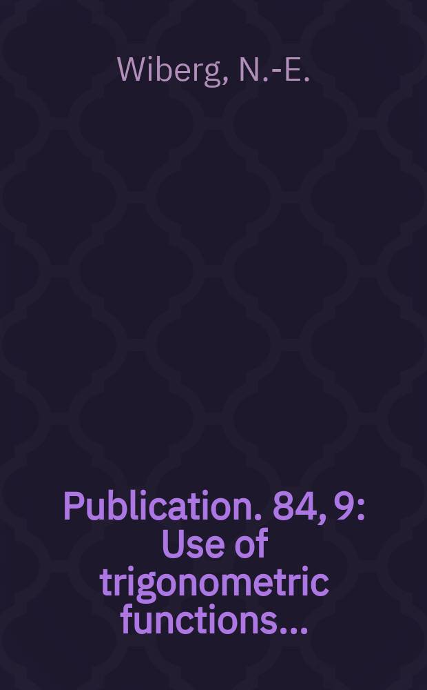Publication. 84, 9 : Use of trigonometric functions...