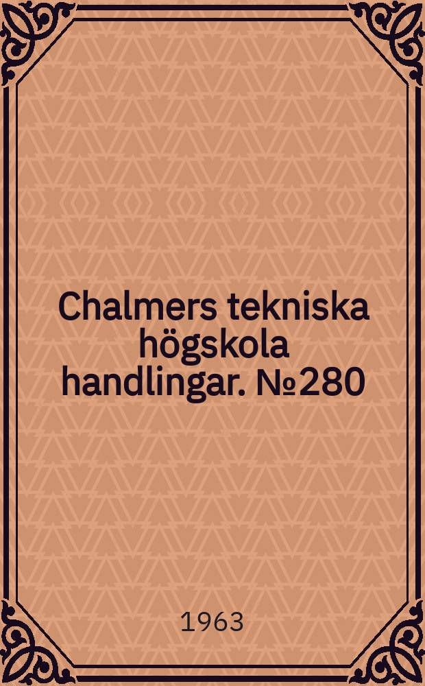 Chalmers tekniska högskola handlingar. № 280 : On the measurement of stresses in solids
