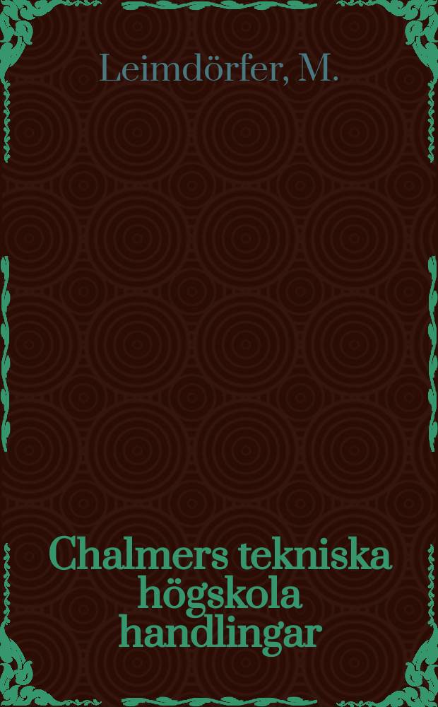 Chalmers tekniska högskola handlingar : The Backscattering of fast neutrons from plane and spherical reflectors