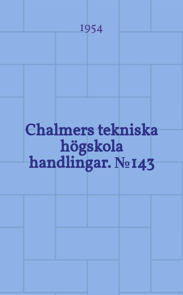 Chalmers tekniska h&ouml;gskola handlingar. № 143 : Peat = gasoline