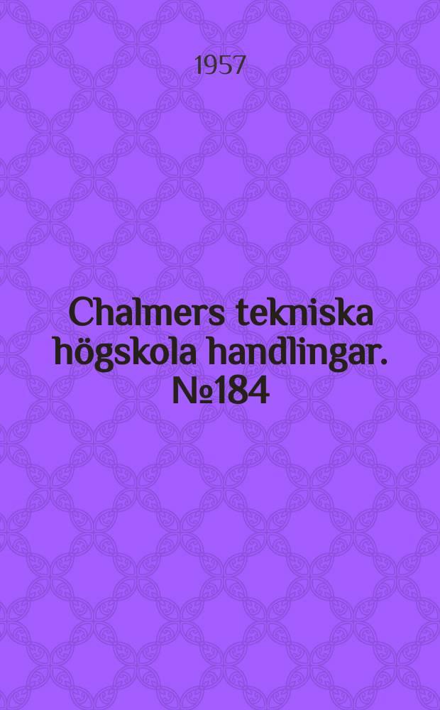 Chalmers tekniska högskola handlingar. № 184 : Dry methods for removing hydrogen sulphide from gases