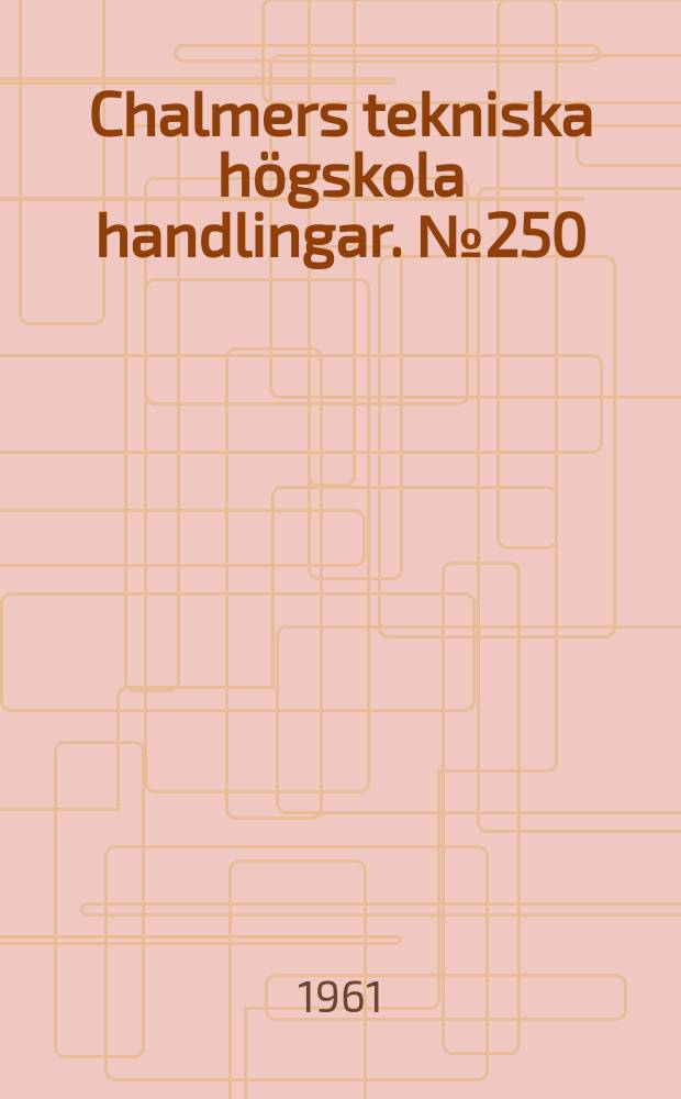 Chalmers tekniska högskola handlingar. № 250 : Design methods for structurally reinfomed concrete pavements