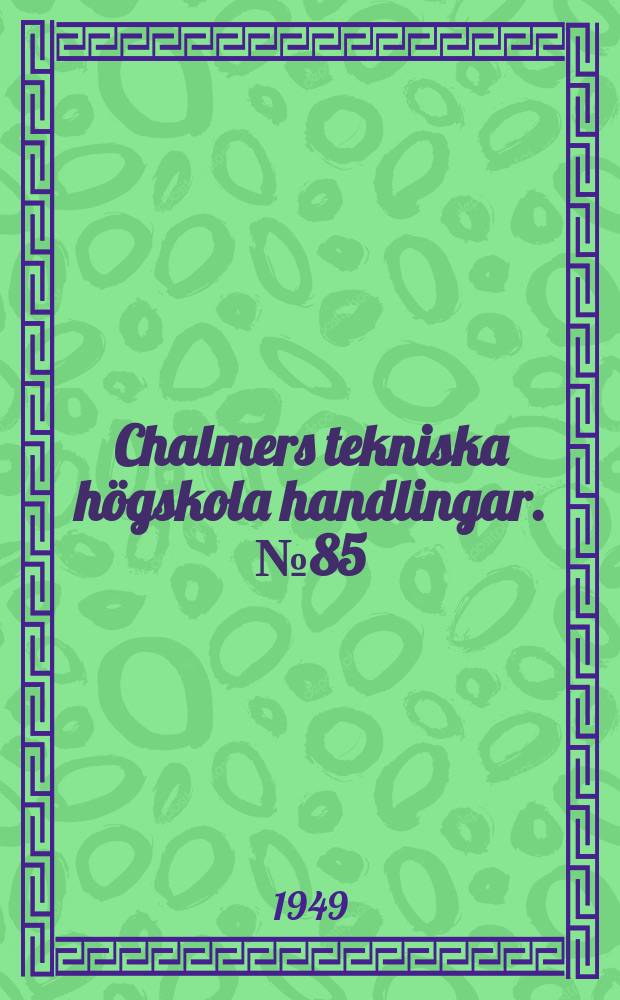 Chalmers tekniska h&ouml;gskola handlingar. № 85 : Surface tension anomalies in melts containing lead oxide and boron oxide