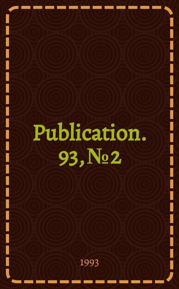Publication. 93, №2 : Composite columns of hollow steel...