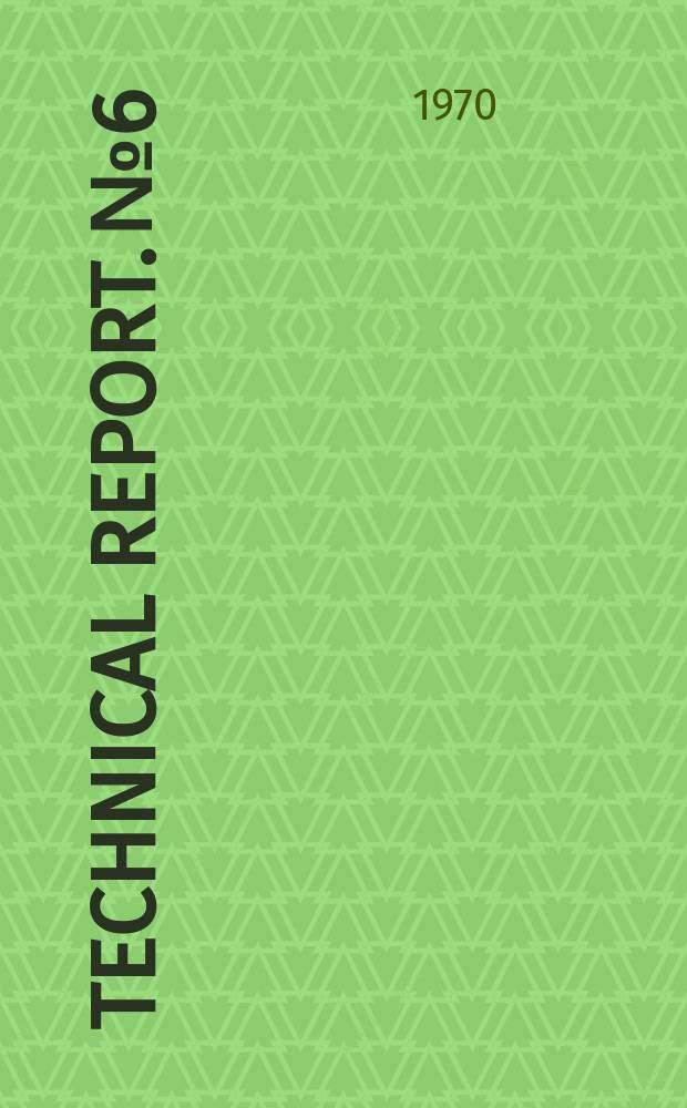 Technical report. №6 : Parallellröntgendiffraktometer