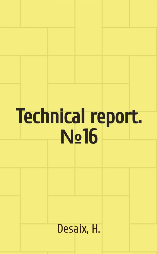 Technical report. №16 : Transient phenomena in magnetic circuits