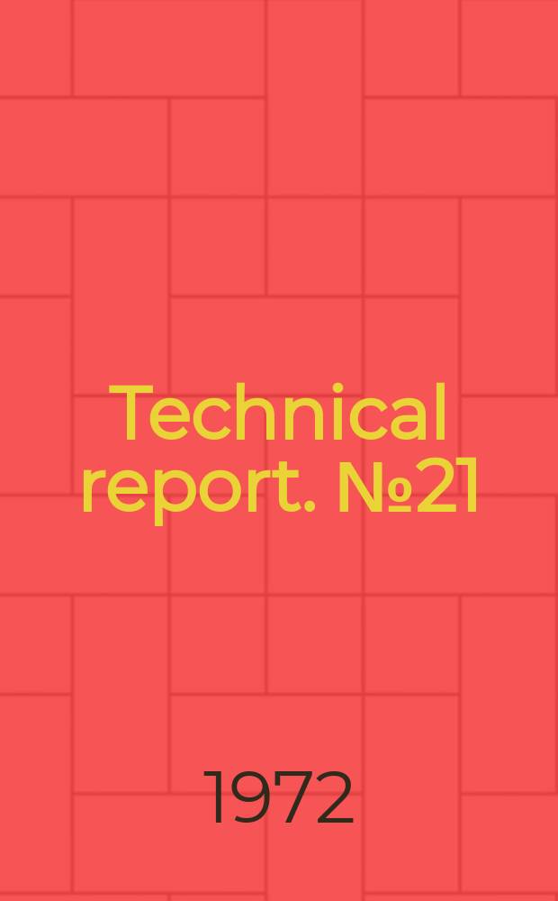 Technical report. №21 : On the development of the dominant rhythm...