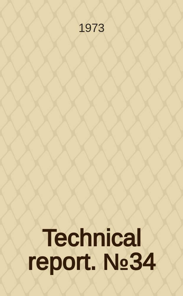 Technical report. №34 : Design of cavity backed slot antennas