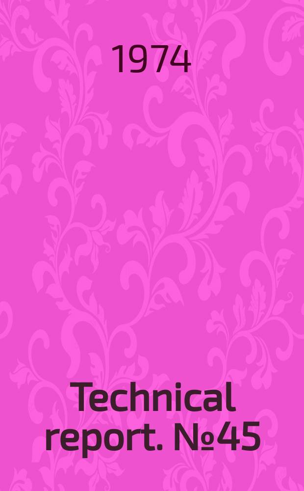 Technical report. №45 : Frequency domain methods...