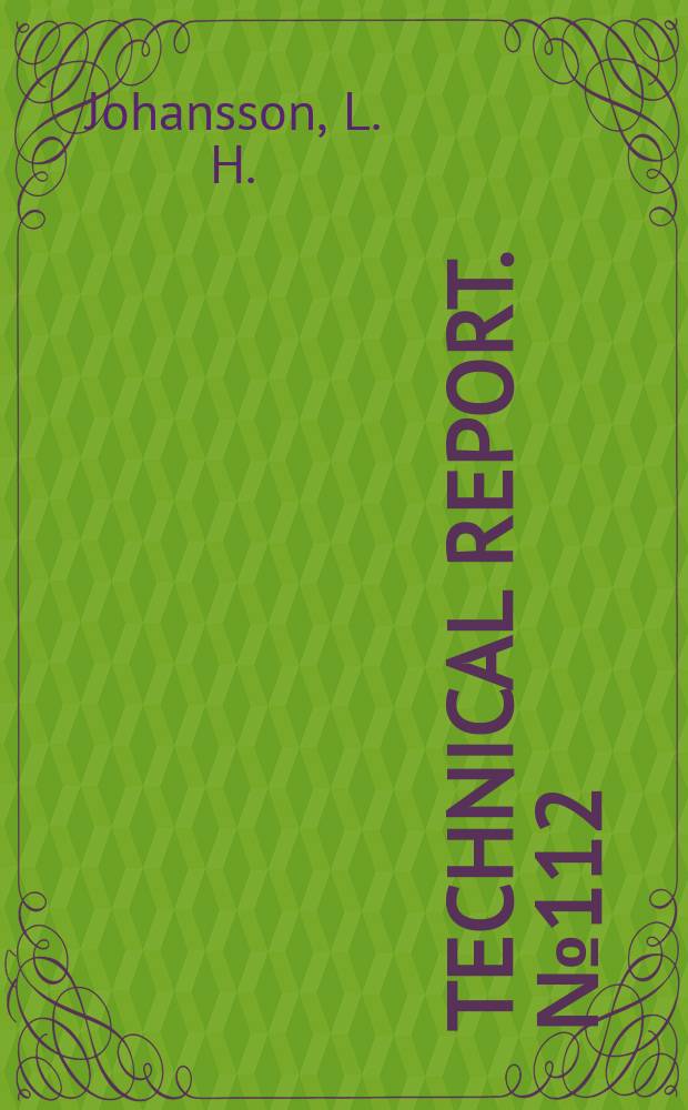 Technical report. №112 : Optimering av transformatorer med icke - linjär...