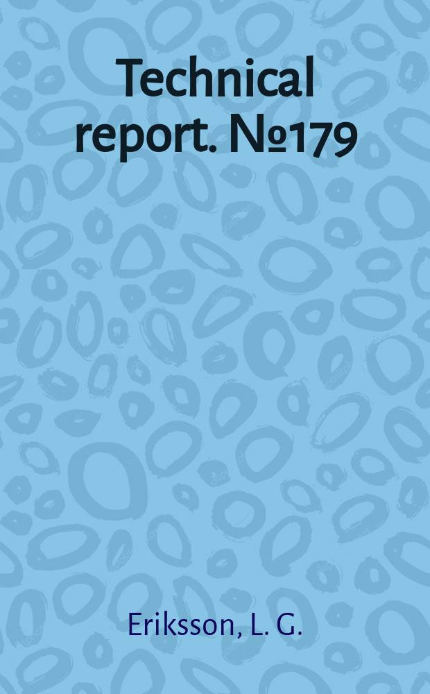 Technical report. №179 : Ion velocity distributions in the presence of ion