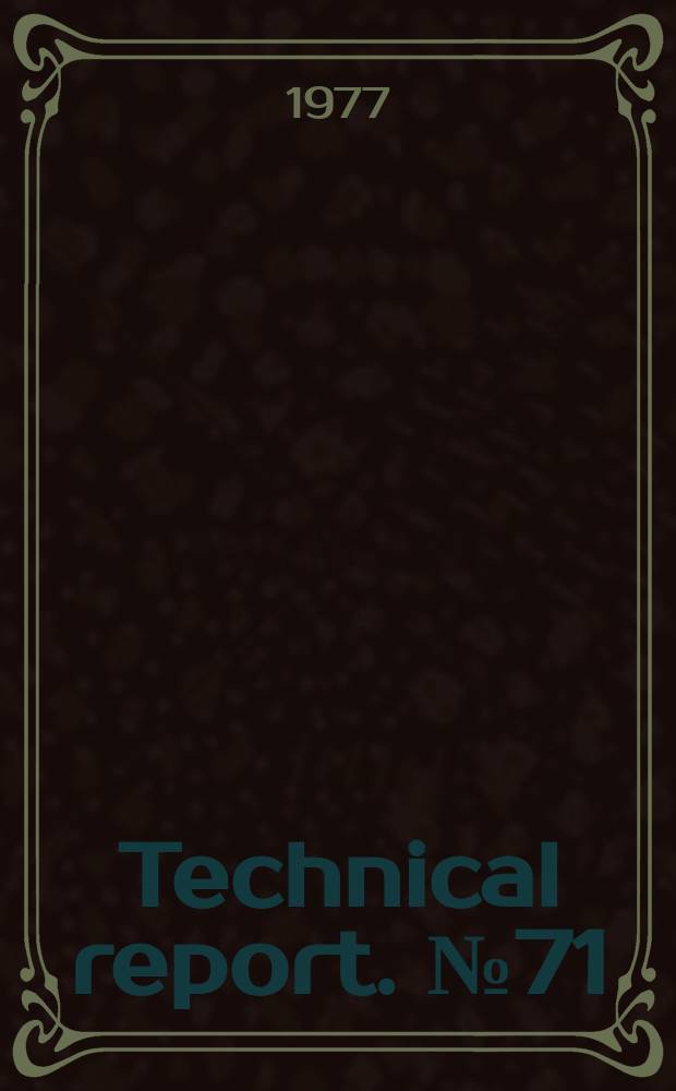 Technical report. №71 : Acousto - optical modulation and heterodyne...