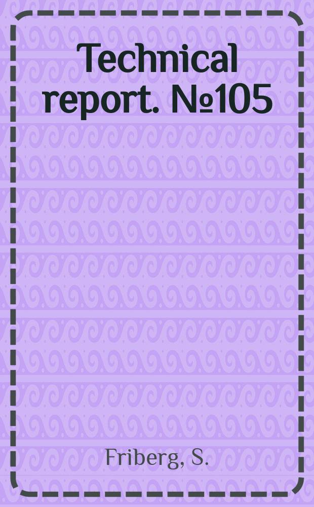 Technical report. №105 : On computer processing of the human...