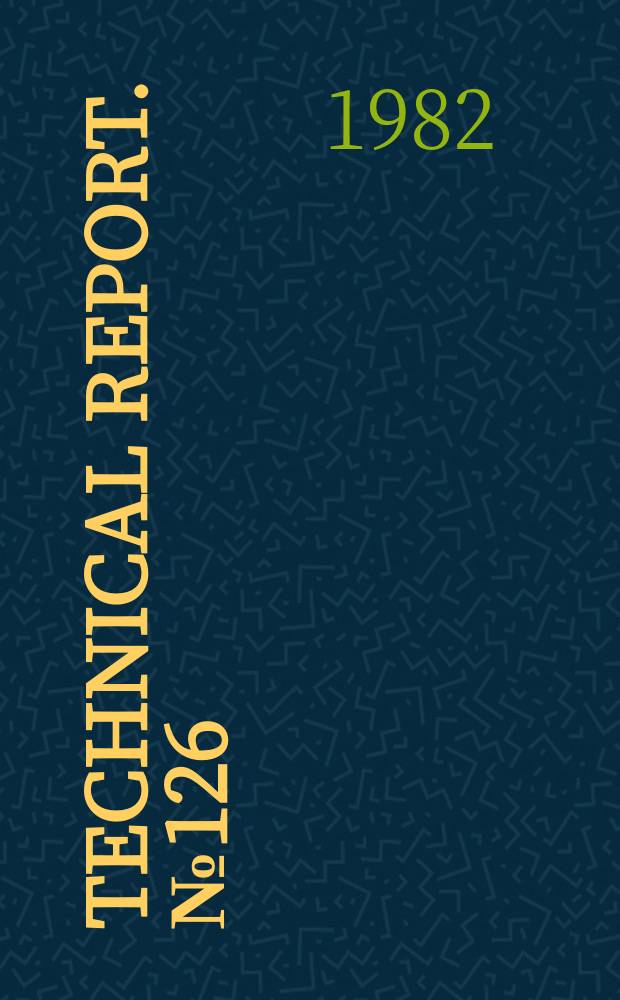 Technical report. №126 : A statistical method for detecting disturbances