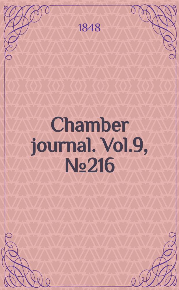 Chamber journal. Vol.9, №216