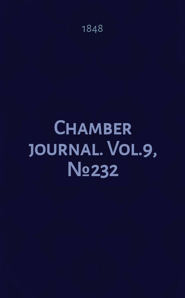 Chamber journal. Vol.9, №232