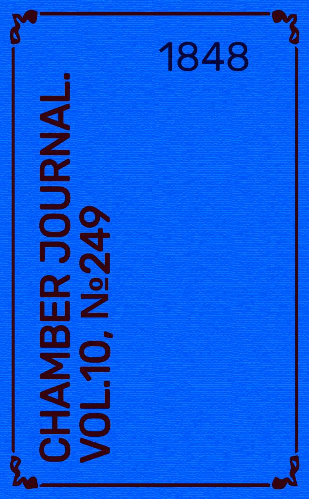 Chamber journal. Vol.10, №249