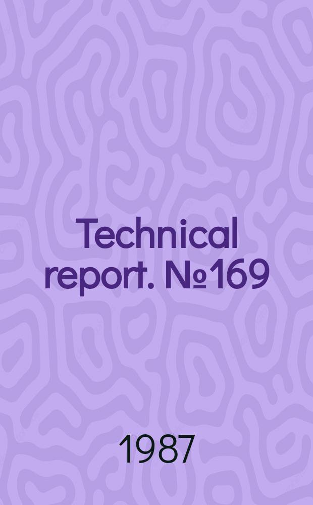 Technical report. №169 : Performance and ageing of HVAC and HVDC...