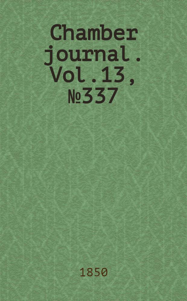 Chamber journal. Vol.13, №337