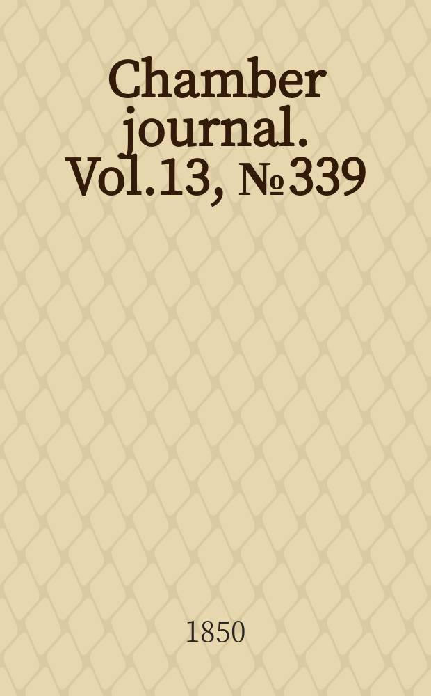 Chamber journal. Vol.13, №339