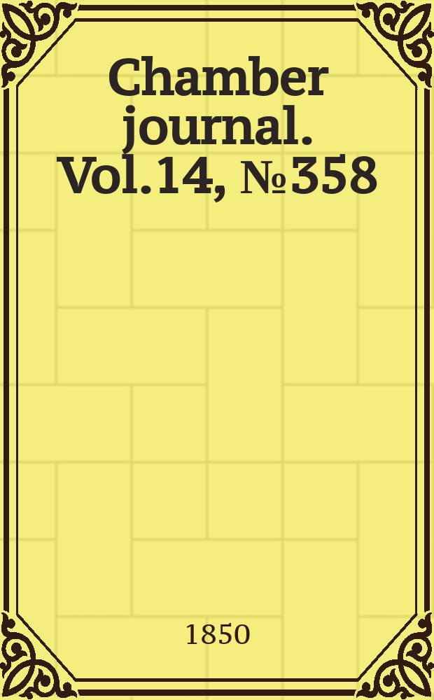 Chamber journal. Vol.14, №358
