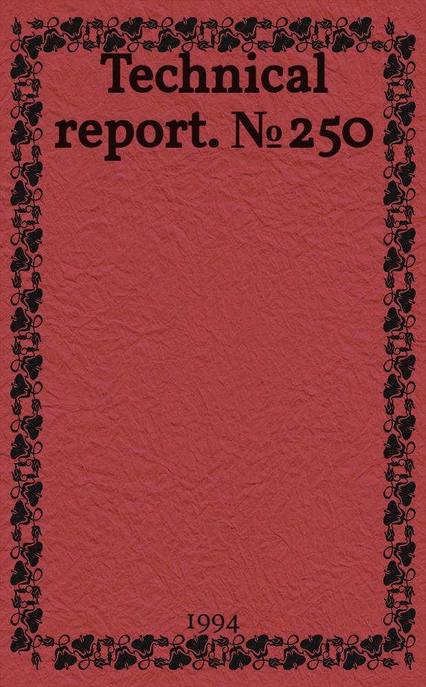 Technical report. №250 : A knowledge based system for automatic image...