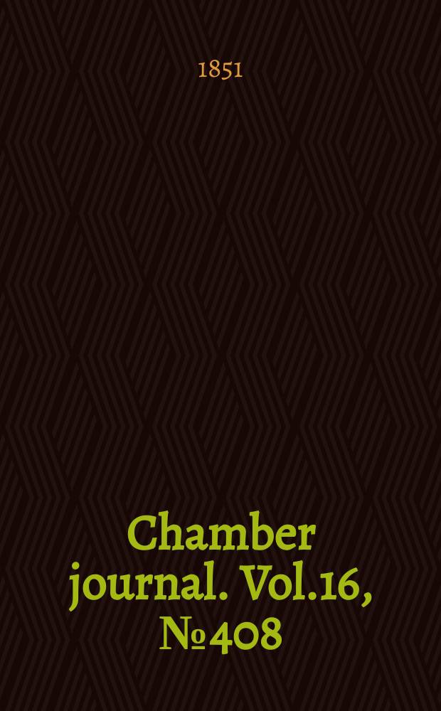Chamber journal. Vol.16, №408