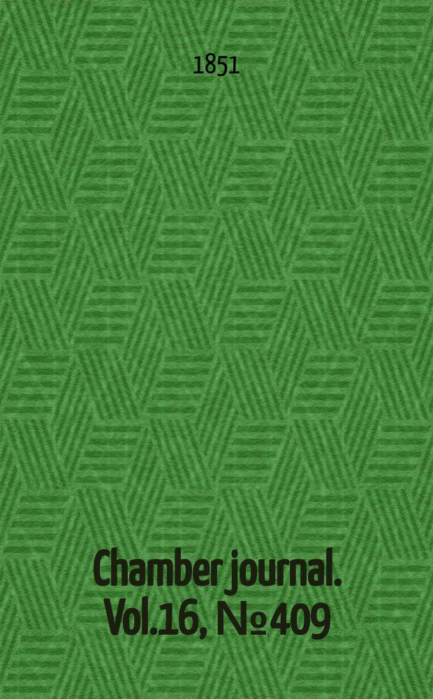 Chamber journal. Vol.16, №409