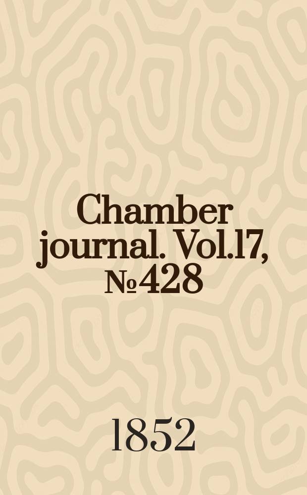 Chamber journal. Vol.17, №428