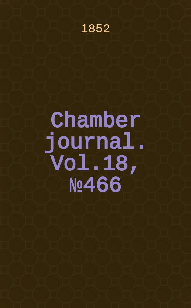 Chamber journal. Vol.18, №466