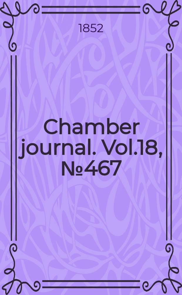 Chamber journal. Vol.18, №467