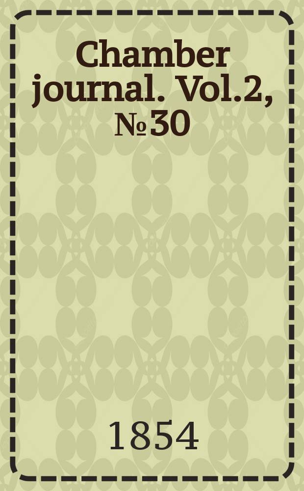Chamber journal. Vol.2, №30