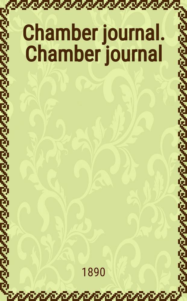 Chamber journal. Chamber journal
