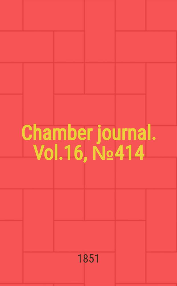Chamber journal. Vol.16, №414