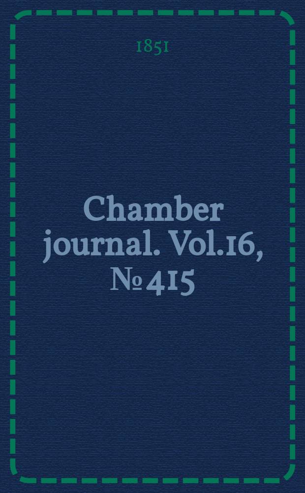 Chamber journal. Vol.16, №415