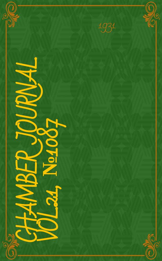 Chamber journal. Vol.21, №1087