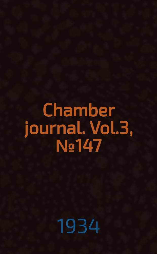 Chamber journal. Vol.3, №147