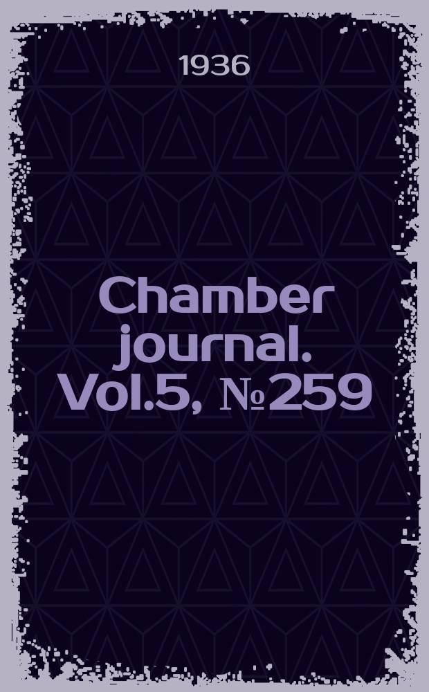 Chamber journal. Vol.5, №259