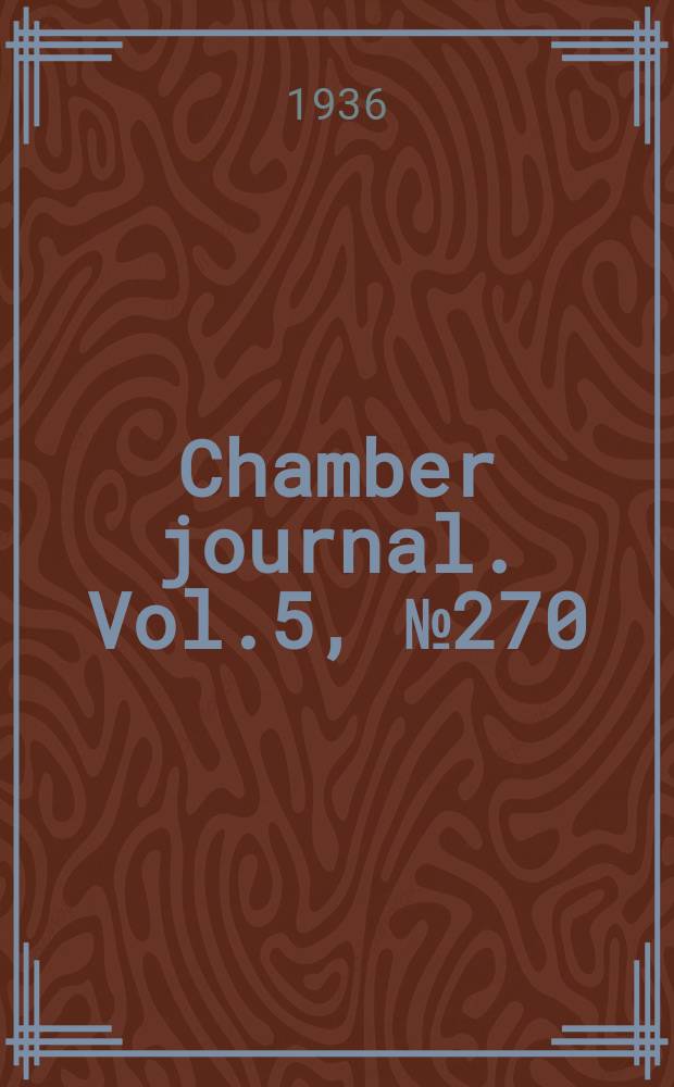 Chamber journal. Vol.5, №270